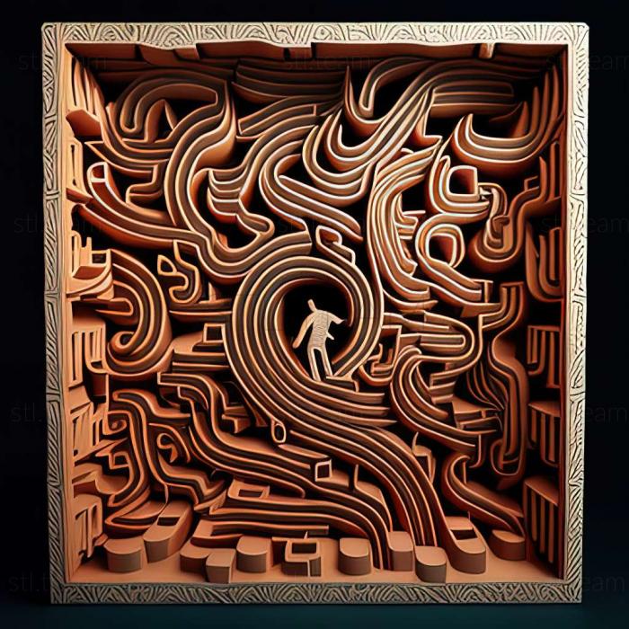 3D model A Maze ing (STL)